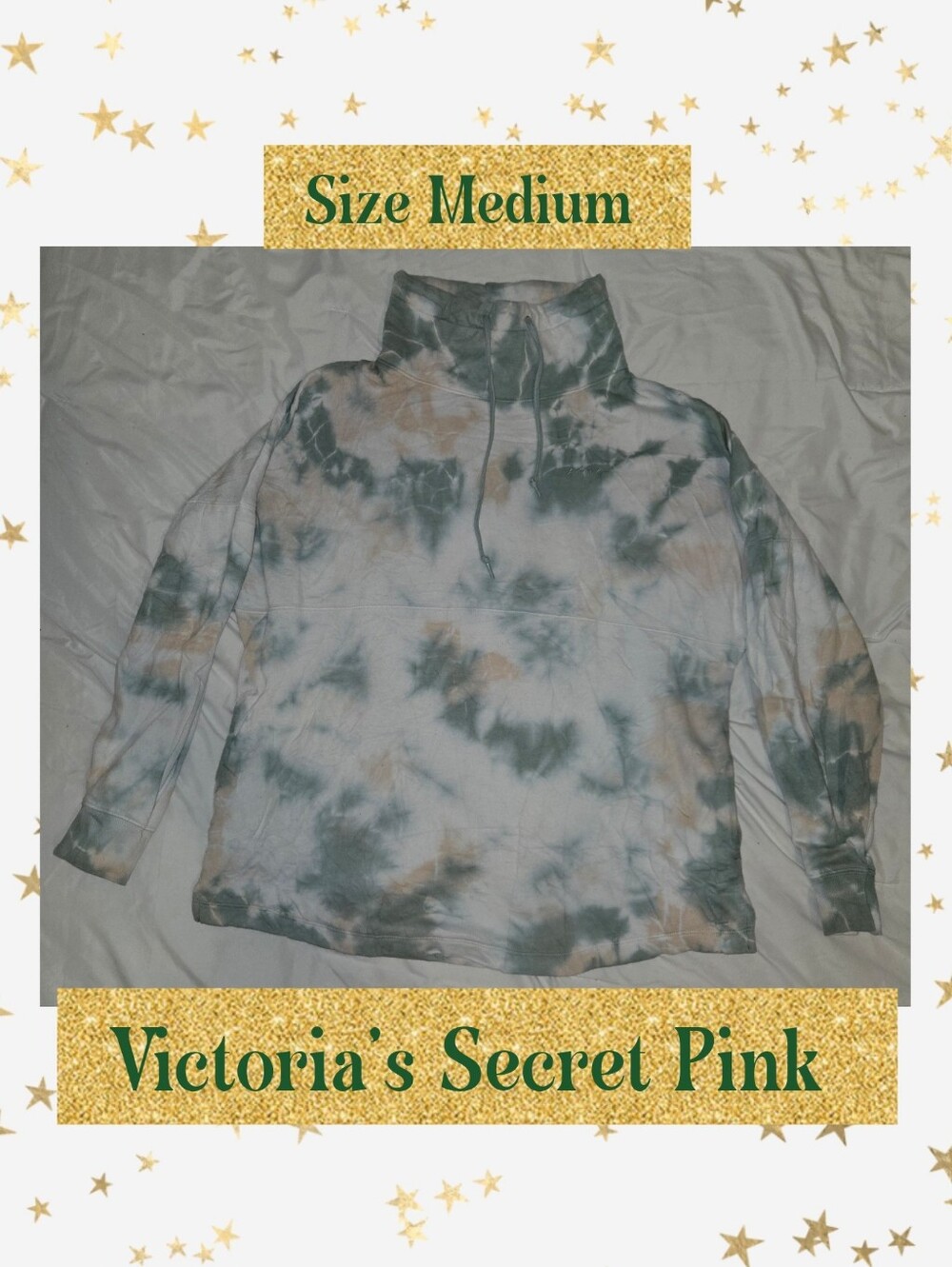 PINK Victoria's Secret Tie-Dye Pullover Sweater Sz M